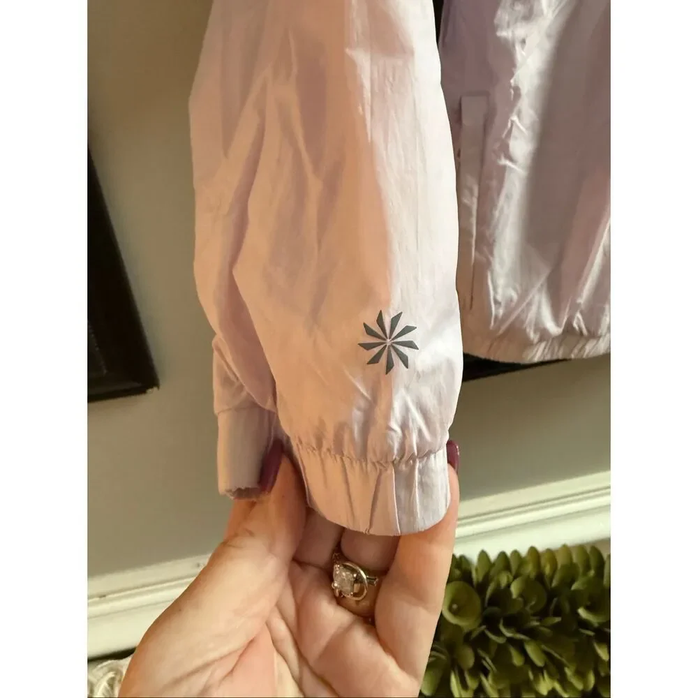 Athleta Girl Lavender Fully Lined Pullover Windbreaker Sz M / 8-10 EUC